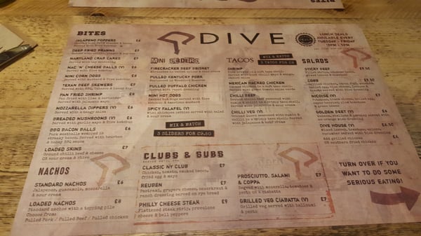 Menu photo 1 Dive NQ Manchester, XGM