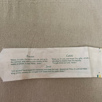 Chuy's - The back of the silverware sleeve - Mexican Near Me - Fort Worth, Texas