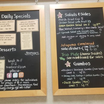 Treebeards - Menu with daily specials - Cajun/Creole Near Me - Houston, Texas
