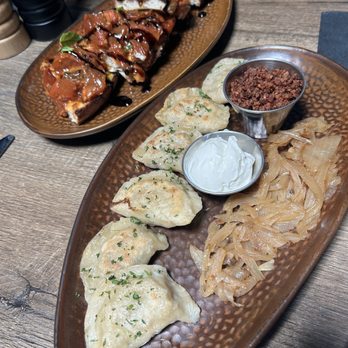 Barrel & Vine - Bruschetta and pierogies - American Near Me - Lemont, Illinois