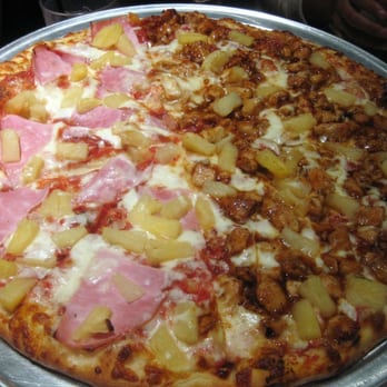 AWSOM Wings - Alhambra - Pizza half California Pie, half Gabagool aka Hawaiian - Chicken Wings Near Me - Alhambra, California