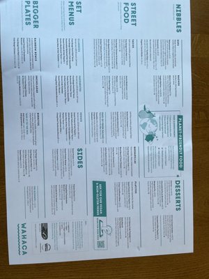 Menu photo 1 Wahaca London, XGL