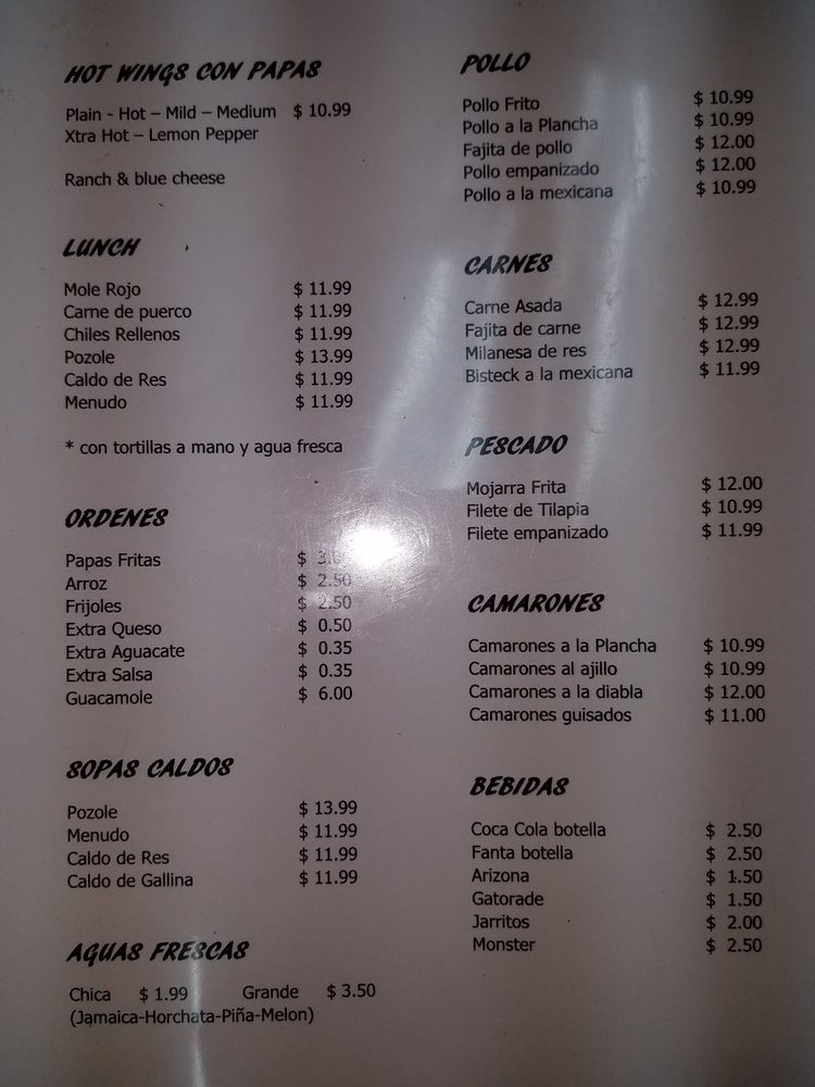 Tortas & Tacos To Go