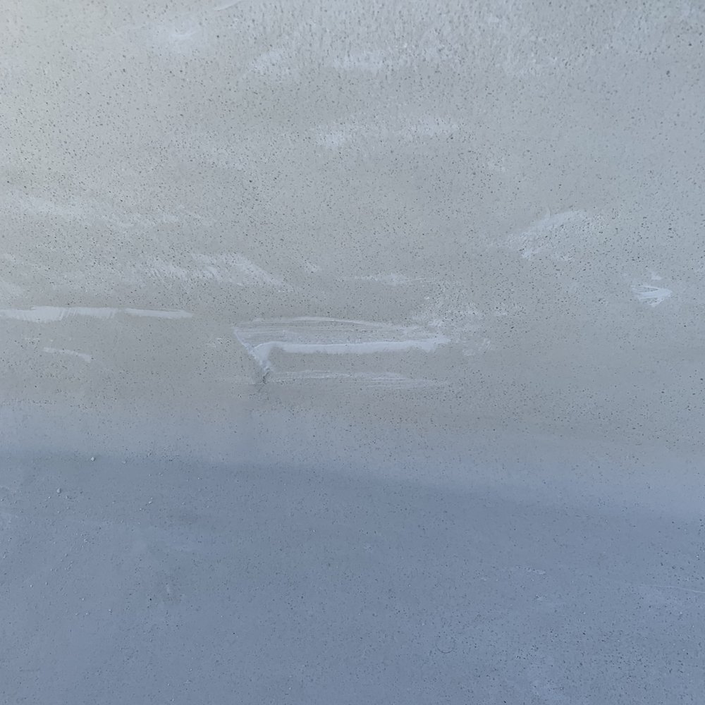Burkett’s Pool Plastering - Dent in the plaster by Burkett employee. - Pool & Hot Tub Service Near Me - Ripon, California Burkett’s Pool Plastering - Dent in the plaster by Burkett employee. - Pool & Hot Tub Service Near Me - Ripon, California