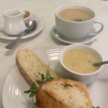 Farmhouse Cafe - Caprese sandwich, potato leek soup Half Soup & Half Sandwich Chamomile citron tea. - Sandwiches Near Me - Hollister, California Farmhouse Cafe - Caprese sandwich, potato leek soup Half Soup & Half Sandwich Chamomile citron tea. - Sandwiches Near Me - Hollister, California