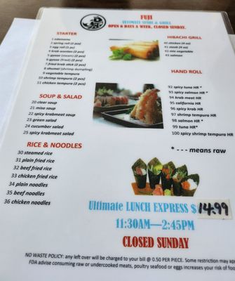 Menu photo 8 Fuji Sushi Jacksonville, FL Menu photo 8 Fuji Sushi Jacksonville, FL