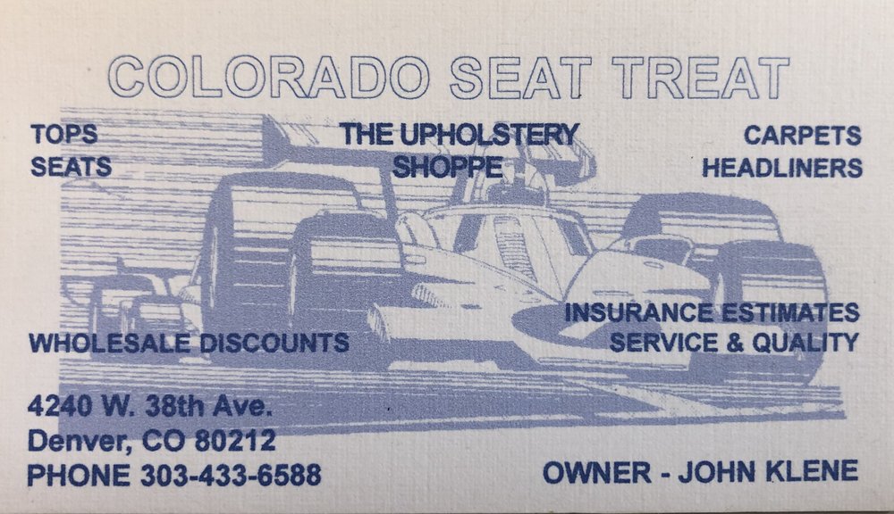 Colorado Seat Treat - upholstery in Denver, CO