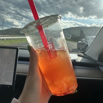 Gong Cha - Strawberry Green Tea with white pearls - Bubble Tea Near Me - Troy, New York Gong Cha - Strawberry Green Tea with white pearls - Bubble Tea Near Me - Troy, New York