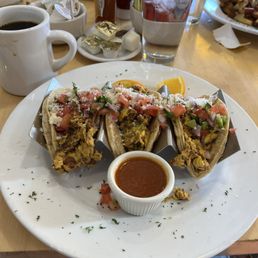 Breakfast tacos! Yum! Breakfast tacos! Yum!