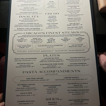 Fioretta - Menu - Italian Near Me - Chicago, Illinois