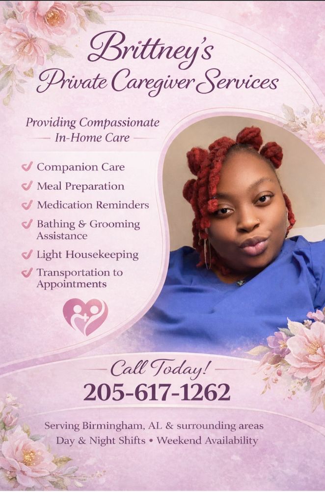 Brittney’s Private Caregiver Services - home care agency in Birmingham, AL