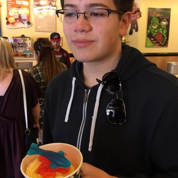 The Fudgery - Yep he's happy - Desserts Near Me - Destin, Florida