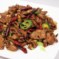 Dry Sautéed Beef with Chili $12.50