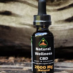 Natural Wellness - 2000 mg. CBD Isolated Tincture. Thc free.