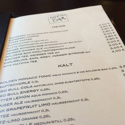 Menu photo 1 Goldene Bar Munich, BY Menu photo 1 Goldene Bar Munich, BY