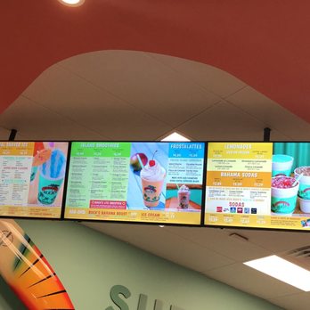 Bahama Buck's - San Antonio, S New Braunfels Ave - Menu, smoothie, sitting area - Shaved Ice Near Me - San Antonio, Texas
