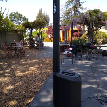 Furthermore Wines - Shady patio - Wine Tasting Room Near Me - Sebastopol, California