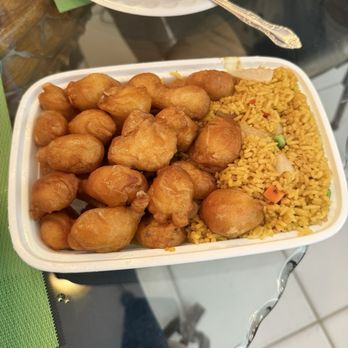 China Gourmet - Sweet & Sour Chicken. The sauce was on the side which was great - Chinese Near Me - Kissimmee, Florida