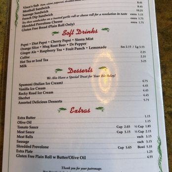 Vince's Spaghetti - Menu - Italian Near Me - Rancho Cucamonga, California Vince's Spaghetti - Menu - Italian Near Me - Rancho Cucamonga, California