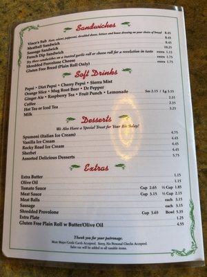 Menu photo 8 Vince's Spaghetti Rancho Cucamonga, CA Menu photo 8 Vince's Spaghetti Rancho Cucamonga, CA