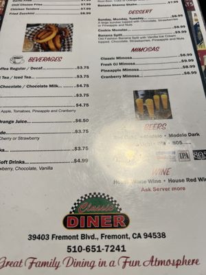 Menu photo 6 Classic Diner Fremont, CA Menu photo 6 Classic Diner Fremont, CA