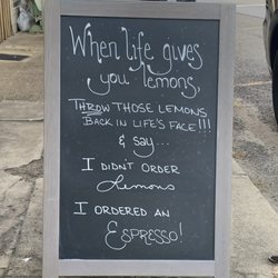 Clearwater Coffee Company - Sidewalk board