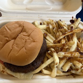 H & T Burgers - Teri burger combo with teri fries - Burgers Near Me - Kaneohe, Hawaii