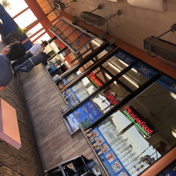 La Costa Taqueria - Ordering area and a variety of salsas - Mexican Near Me - Salinas, California