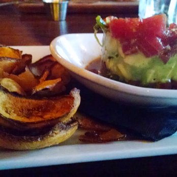 The Foundry - Tuna poke special with plantain chips - Lounges Near Me - Pompano Beach, Florida