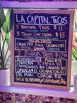 Menu photo 1 La Capital Tacos Troy, NY