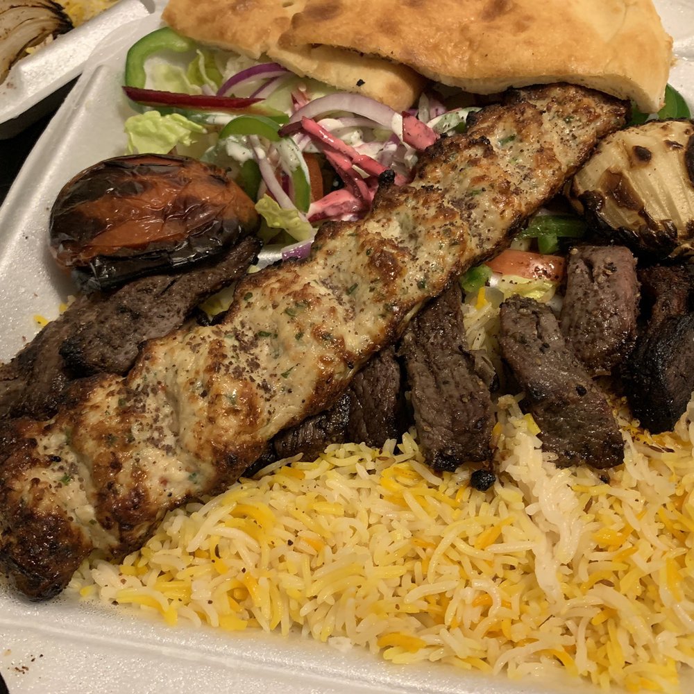Kabab Villa - Chicken Kubideh Kabab & Lamb Shish Kabab - Halal Near Me - Woodlawn, Maryland