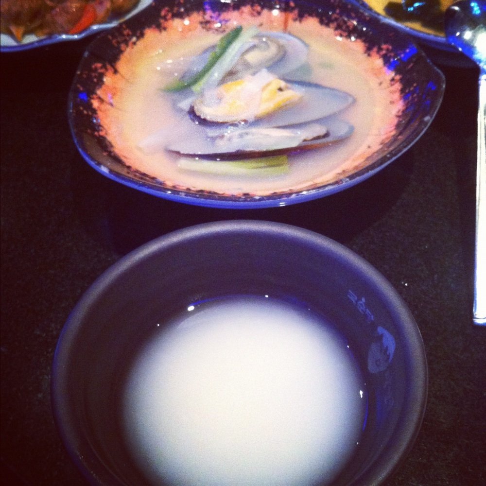 Rice wine and mussel soup Rice wine and mussel soup