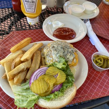 Doc Pierce's Restaurant - Dang good burger!! With extra cheese - Steakhouses Near Me - Mishawaka, Indiana