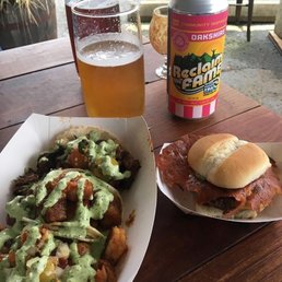 1 of each taco & Elk slider @oakshire 1 of each taco & Elk slider @oakshire
