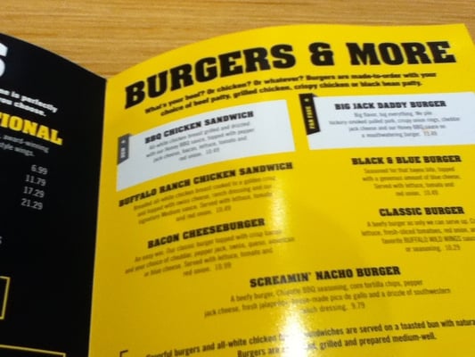 Menu photo 1 Buffalo Wild Wings Manchester, NH Menu photo 1 Buffalo Wild Wings Manchester, NH