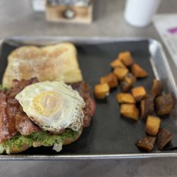 Corner Table - Breakfast BLT w breakfast potato's