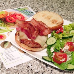 Prepd - Final product: BBQ Turkey Bacon Burger