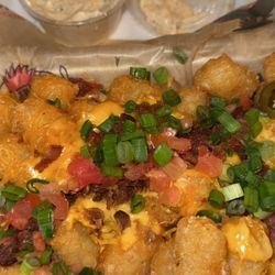 Roosters Restaurant & Bar - Dumpster tots