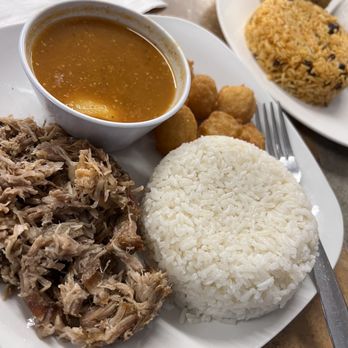 Rico - Pernil,rice and stewed beans - Puerto Rican Near Me - Cleveland, Tennessee