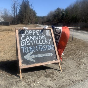 Copper Cannon Distillery - a sign for copper cannon distillery - Distilleries Near Me - West Chesterfield, New Hampshire