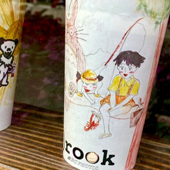 Rook Coffee - Insane art work on their cups. Talented artist!! From the movie My Neighbor Totoro. - Coffee & Tea Near Me - Red Bank, New Jersey