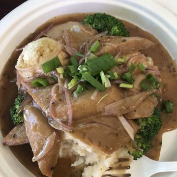 TNK Vegan Cafe - Chicken Mash Potato - Vegan Near Me - Modesto, California TNK Vegan Cafe - Chicken Mash Potato - Vegan Near Me - Modesto, California