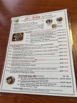 Menu photo 2 Lee's Bakery Atlanta, GA Menu photo 2 Lee's Bakery Atlanta, GA