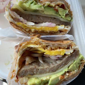 Cafein - Sausage on Croissant - Coffee & Tea Near Me - Chantilly, Virginia Cafein - Sausage on Croissant - Coffee & Tea Near Me - Chantilly, Virginia