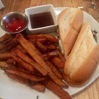 Scout's Pub - French dip. The burnt bleu cheese makes it! - Burgers Near Me - Franklin, Tennessee