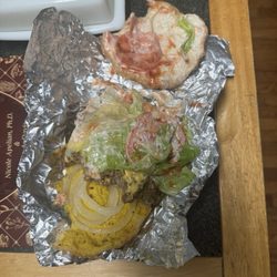 Hwy 55 Burgers Shakes & Fries - My messed up sandwich that they would not correct