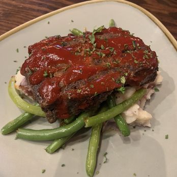 Front Porch - BBQ Meat loaf, crisp green beans, creamy mashed potatoes. - Bars Near Me - Hoover, Alabama Front Porch - BBQ Meat loaf, crisp green beans, creamy mashed potatoes. - Bars Near Me - Hoover, Alabama