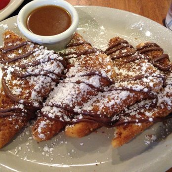 Old West Cafe - Scout French toast with chocolate hazelnut glaze.  Yum! - Breakfast & Brunch Near Me - Grapevine, Texas