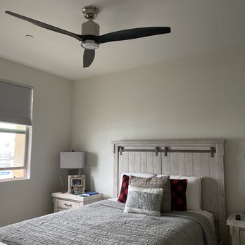 Comstruct Builders - New ceiling fan was installed main bedroom - General Contractors Near Me