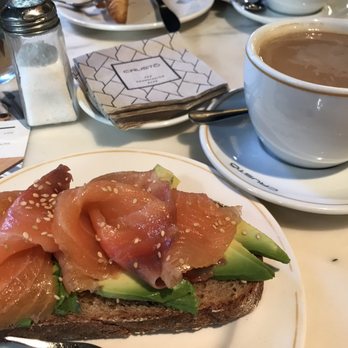 Crustó - Amazingly fresh salmon & avocado on a toasted bread! - Cafeteria Near Me - Madrid, M Crustó - Amazingly fresh salmon & avocado on a toasted bread! - Cafeteria Near Me - Madrid, M